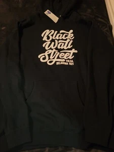 Black Wall Street Black Men's Hoodie By Grady Baby Size Xlarge - Picture 1 of 12