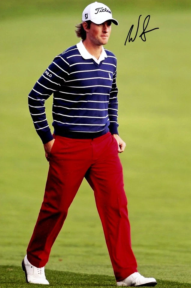 Foto firmada por Webb Simpson 8x12 certificado de autenticidad PGA autógrafo automático pasará PSA 8x10 RARA Foto 1 de 1