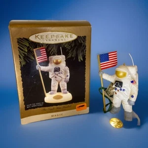 Hallmark 1994 The Eagle Has Landed Keepsake Ornament Magic Light Sound & Voice - Picture 1 of 5