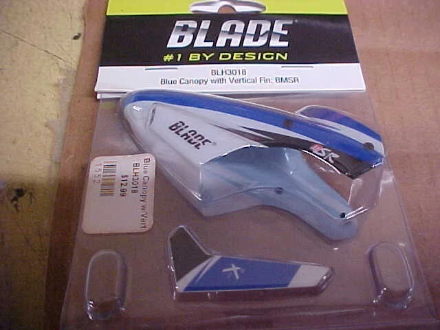 BLADE BLH3018 = BLUE CANOPY WITH VERTICAL FIN: BMSR (NEW) - Image 1 of 1