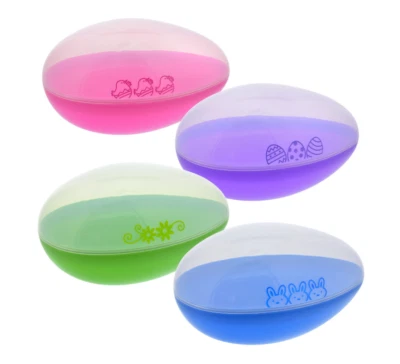 New Jumbo Plastic Egg Shaped Container 7.75 inch ~Picked at Random Qty 1 - Image 1 of 3