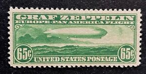 US Stamps, Scott C13 65c 1930 airmail 2007 PSE GC XF 90 M/NH. Beautiful!
