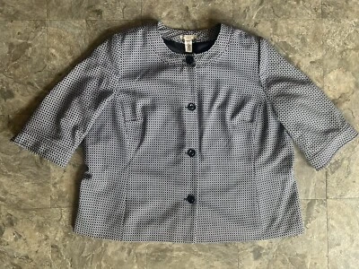 Blazer Covington Mujer 24-26W Negro Blanco Foto 1 de 4