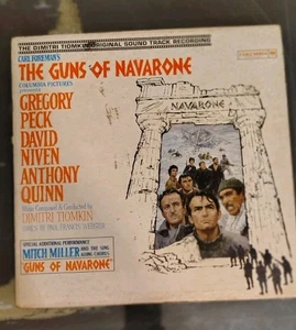 1961 GUNS OF NAVARONE DIMITRI TIOMKIN ORIGINAL SOUNDTRACK VINYL RECORD ALBUM - Picture 1 of 9