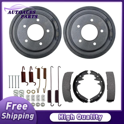 Kit de resorte de herrajes tambores de freno traseros y zapatas de freno para Ford F-150 1997-2000 Foto 1 de 4
