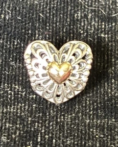 Authentische Pandora Sterlingsilber Vintage Herz durchbrochen nicht mehr produziert Charm 791275 - Bild 1 von 6