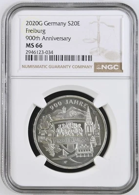 Germany 2020 G Freiburg 900th Anniversary S20E NGC MS66 - Image 1 of 2