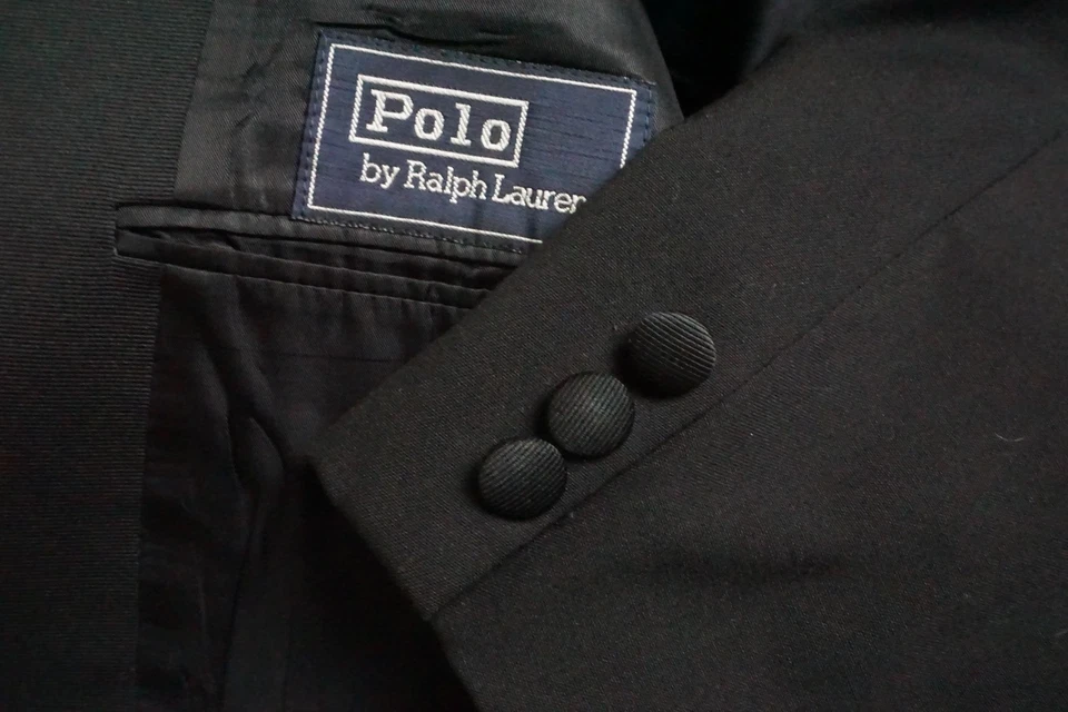 Polo by Ralph Lauren Two Button Wool Formal Tuxedo Jacket Coat Sz 42R - Image 1 of 4