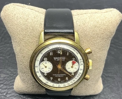 De colección Wakmann "Panda Tropical" Dial Cronógrafo Incabloc Suizo (23904) Foto 1 de 4