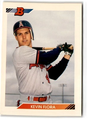 1992 Bowman Kevin Flora #283 California Angels Baseball Card - Image 1 of 2