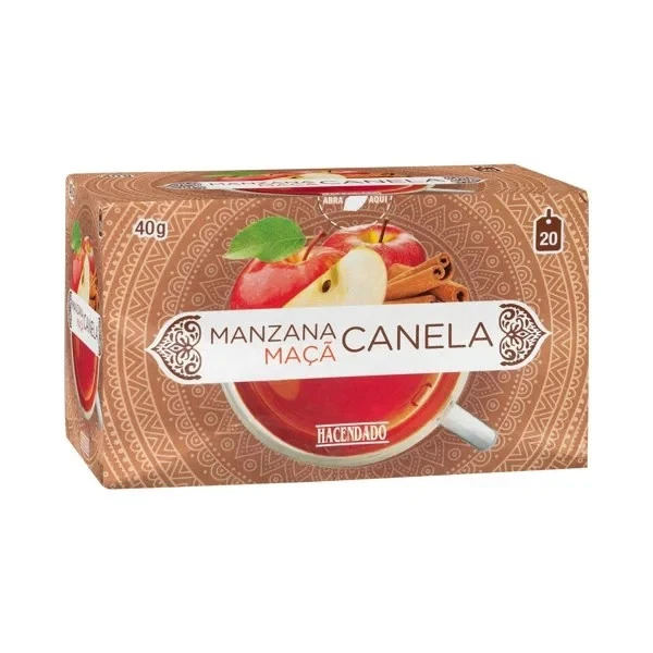4 x 20 Apfel-Zimt-Aufgussbeutel - Natur - Hacendado  - Bild 1 von 1