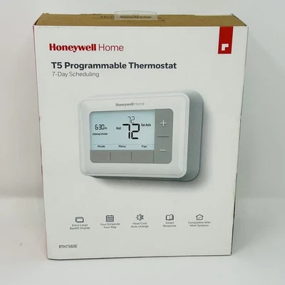 Honeywell T5 7 Day Programmable Thermostat RTH7560E (OB1) New Open Box - Image 1 of 2