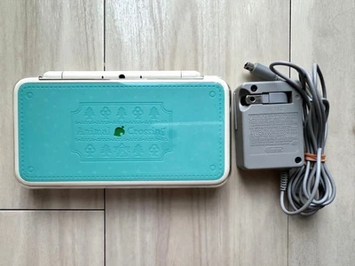 Nuevo Nintendo 2DS XL LL Animal Crossing Edition Probado con Cargador Sin Software Foto 1 de 4