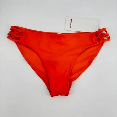 Traje de baño bikini Lululemon Coastline Bottom talla 10 naranja rojo Foto 1 de 2