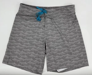 Southern Tide grau Fischdruck Boardshorts Badehose mit Innenfutter Herren Größe Large " - Bild 1 von 8
