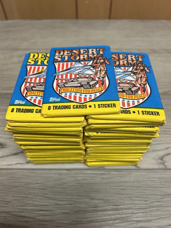45pc Topps 1991 Desert Storm Coalition For Peace Unopened Trading Card Wax Pack - Изображение 1 из 3
