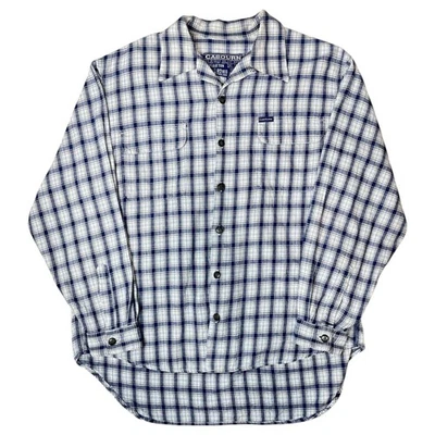 Camisa de franela cuello abierto azul a cuadros Nigel Cabourn años 90 XL vintage envío gratuito Foto 1 de 4