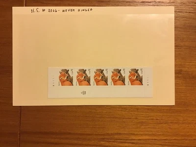 U.S. # 3036 STRIP OF 5- AND PLATE BLOCK - MINT NH - Image 1 of 2