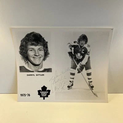 Autógrafo de prensa vintage Toronto Maple Leafs - Darryl Sittler - 1975-76 Foto 1 de 4