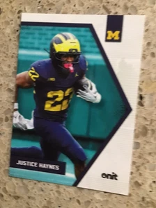 2025 Michigan Wolverines ONIT Athlet P-13 Justice Haynes TEAL parallel - Bild 1 von 1