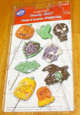 Wilton ~ 8 cavidades - molde de piruleta caramelo chocolate noche miedo #2115-1726 - Nuevo Foto 1 de 4