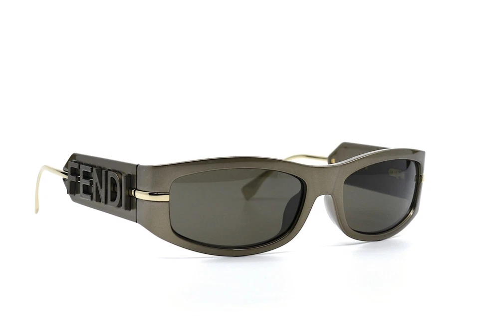 Fendi FE40120I 45E Shiny Brown/Brown 57-17-130 Sunglasses