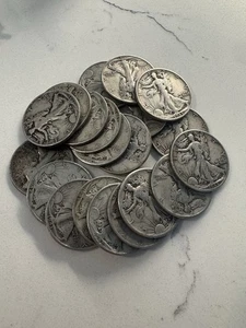 Liberty Walking Half Dollar - Rolle - gemischte Daten/Zustand - INV#7575 - Bild 1 von 2