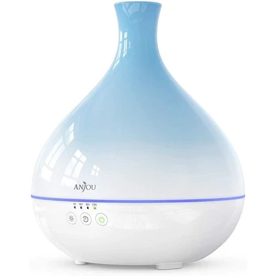 ANJOU AD012 500ML BPA FREE COOL MIST HUMIDIFIER AROMATHERAPY DIFFUSER - SKY BLUE - Image 1 of 4