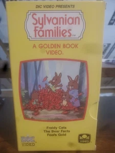 Sylvanian Families Fraidy Cats The Bear Facts Fools Gold VHS, 1987 Golden Book - Picture 1 of 1