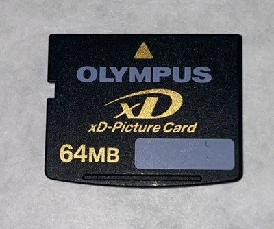 🔥 Olympus 🔥 xD Picture Card 64MB Memory Card (Fits Fujifilm)  TESTED ✅✅ - Image 1 of 2