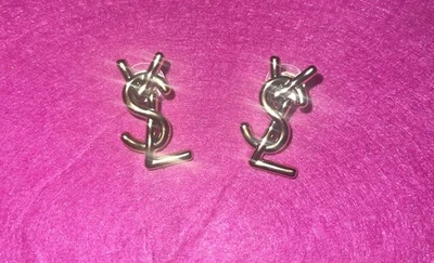 Дизайнерские серьги с логотипом Inspo буквы инициалы акцент YS однотонный золотой цвет - Изображение 1 из 3