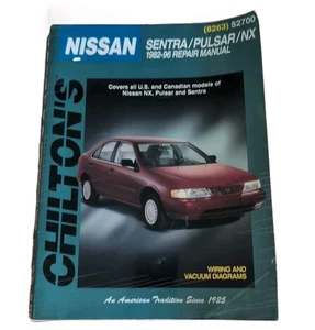 Chilton (8263) 52700 Nissan Sentra Pulsarn Nx 1982-96 US Canadian Repair Manual - Picture 1 of 5