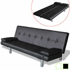 vidaXL Sofa Kunstleder Kissen Gästesofa Schlafcouch Schlafsofa mehrere Auswahl