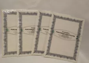 Geographics Parchment Certificates with Foil Seals 8-1/2" x 11" Lot of 4 - Picture 1 of 11
