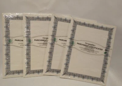 Geographics Parchment Certificates with Foil Seals 8-1/2" x 11" Lot of 4 - Image 1 of 4