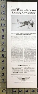 1935 AVIATION WACO SPORTSMAN AIRCRAFT TROY OHIO AIRSHIP CABIN AIRPLANE AD 32090 - Picture 1 of 1