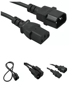 Power Cable UK Main 10ft/3Mtr Multi Purpose Kettles ,PCs TVs Dvd Spk Extension. - Picture 1 of 5