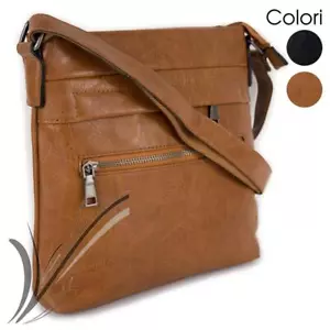 Borsello tracolla uomo grande elegante vintage da lavoro per viaggio messenger - Foto 1 di 9