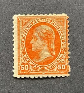 mystamps US 260, 50 cent Clay, 1894, Mint Hinged - Picture 1 of 2