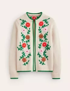 BODEN FLOWER EMBROIDERED CARDIGAN XS SAMPLE - Picture 1 of 7