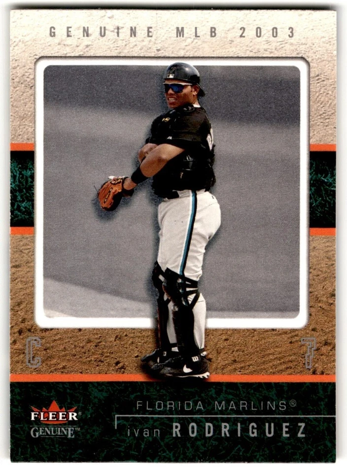 2003 Fleer Genuine Ivan Rodriguez #54 Florida Marlins - Image 1 of 2