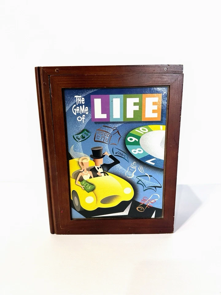 De colección El Juego de la Vida Clásico Tablero Madera Estantería Caja Parker Brothers Foto 1 de 4