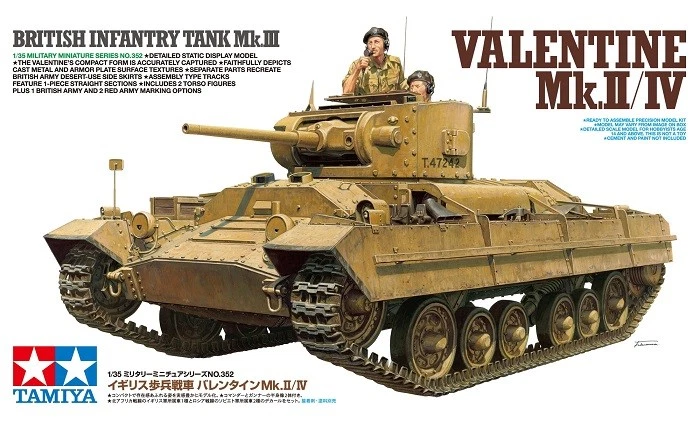 British Infantry Tank Valentine Mk.ii/iv 1 35 Ta35352 - Tamiya modellismo