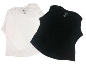 LADIES L/S CREW NECK SOLID TEE STYLE LJT713L - Picture 1 of 3