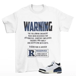 Reserved Shirt to Match Jordan 3 A Ma Maniére Diffused Blue HV8571-100 - Picture 1 of 2