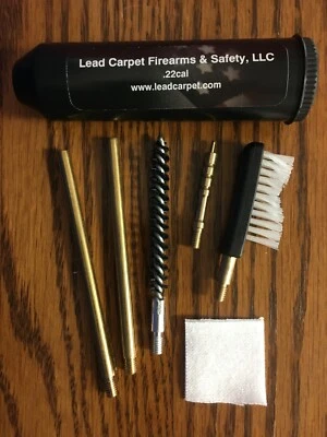 LEAD CARPET FIREARMS & SAFETY LLC Pocket size gun cleaning kit Lead Carpet .22 cal pistol cleaning kit
