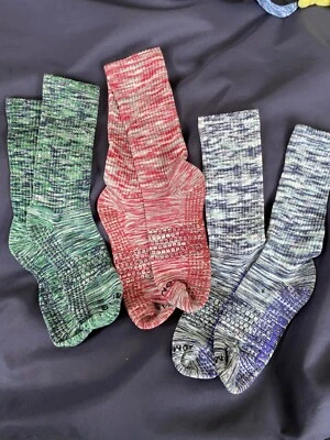Bombas Grippers space dye calf socks Large