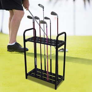 27 Holes Steel Golf Club Holder Display Stand Organizer Golf Club Storage Rack - Picture 1 of 14