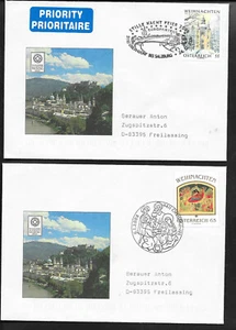 l185 ÖSTERREICH/ 2 Weihnachtsbriefe aus 2006+2008 mit Sonderstempel - Bild 1 von 1