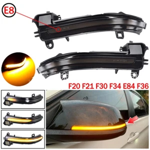 Pair Rearview Side Mirror Turn Signal Light for BMW 1 2 3 4 Series - Picture 1 of 3